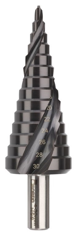 BORDO DRILL STEP DRILL SPIRAL FL TIN-CO GOLD 4 - 30 X 2MM